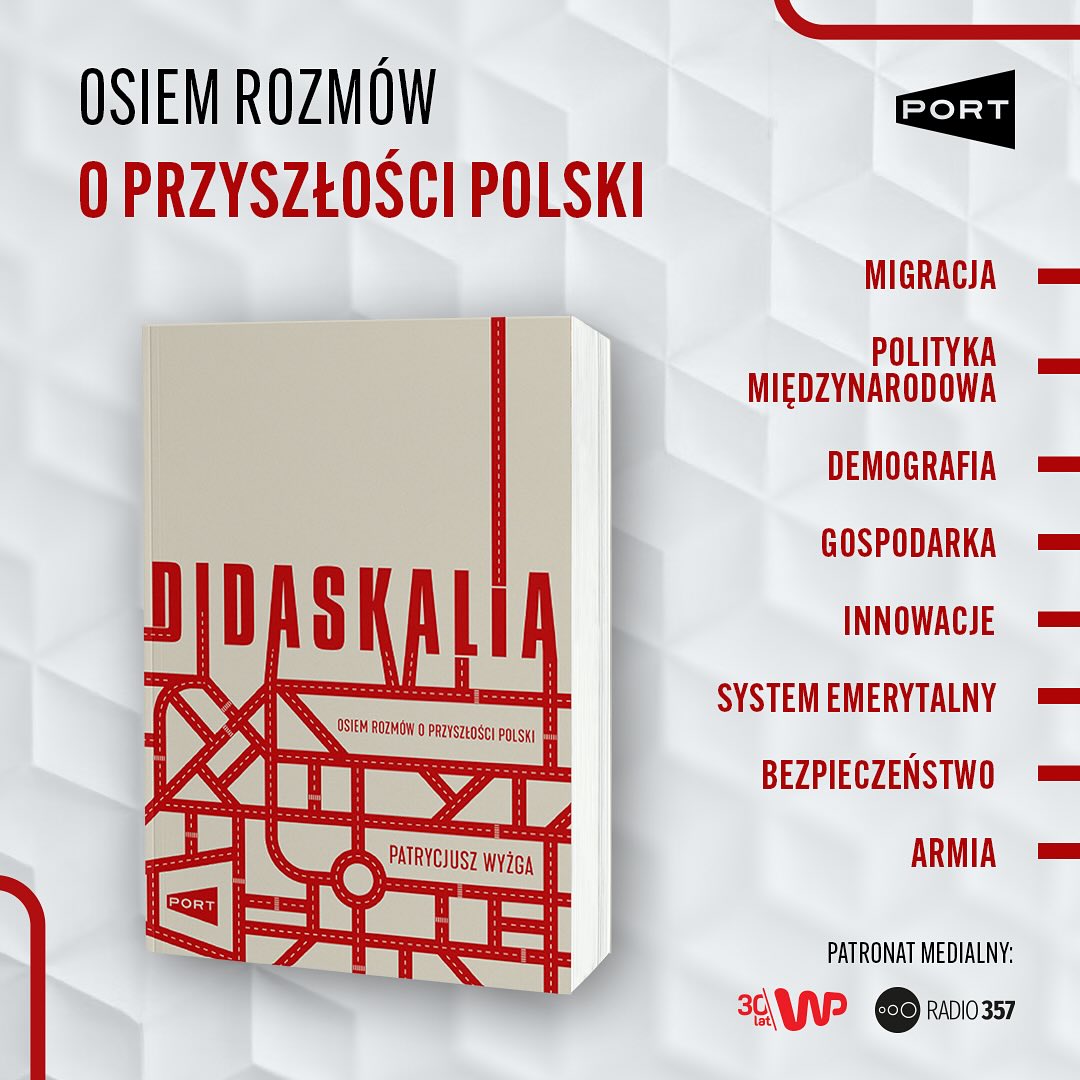 Książka Patrycjusza Wyżgi “Didaskalia. Osiem rozmów o przyszłości Polski”